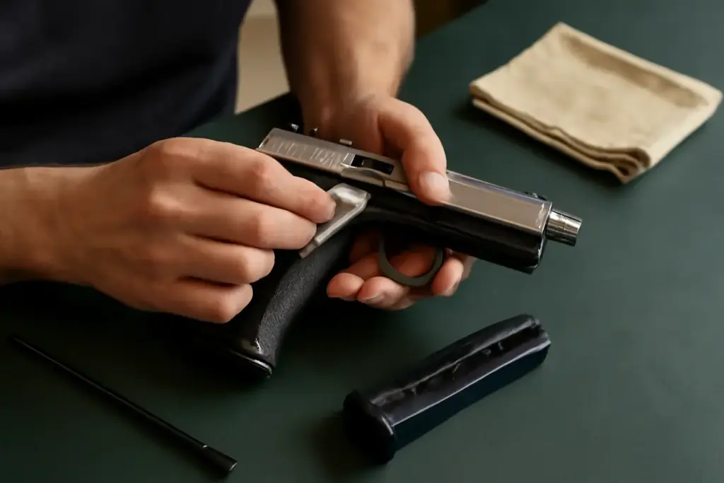 Qual è la manutenzione tecnica ideale per una pistola semiautomatica sportiva? Evita i malfunzionamenti frequenti