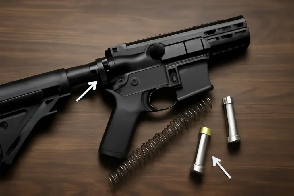 Funzionamento dei buffer nelle carabine semi-auto sportive: perché scegliere il modello giusto